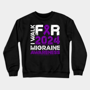 Migraine Awareness 2024 Walk Crewneck Sweatshirt